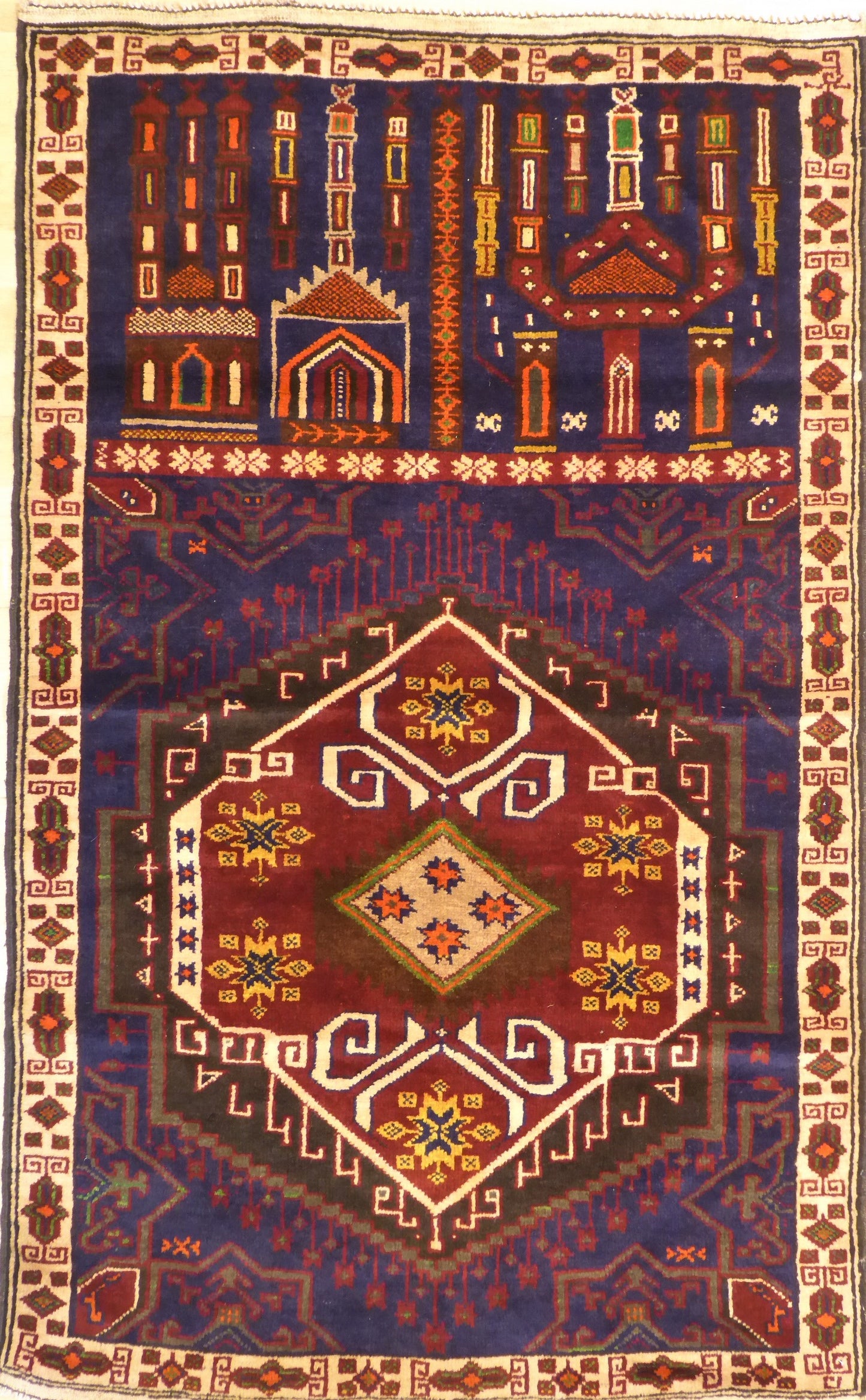 Bedetæppe Afghan 140x80 cm