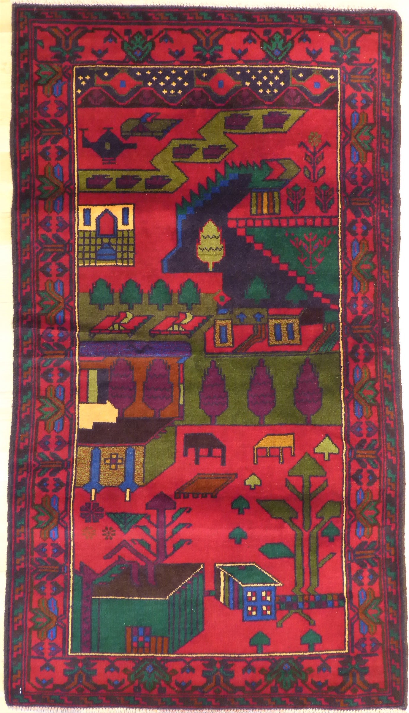 Landsby Belutch Afghan 146x84 cm