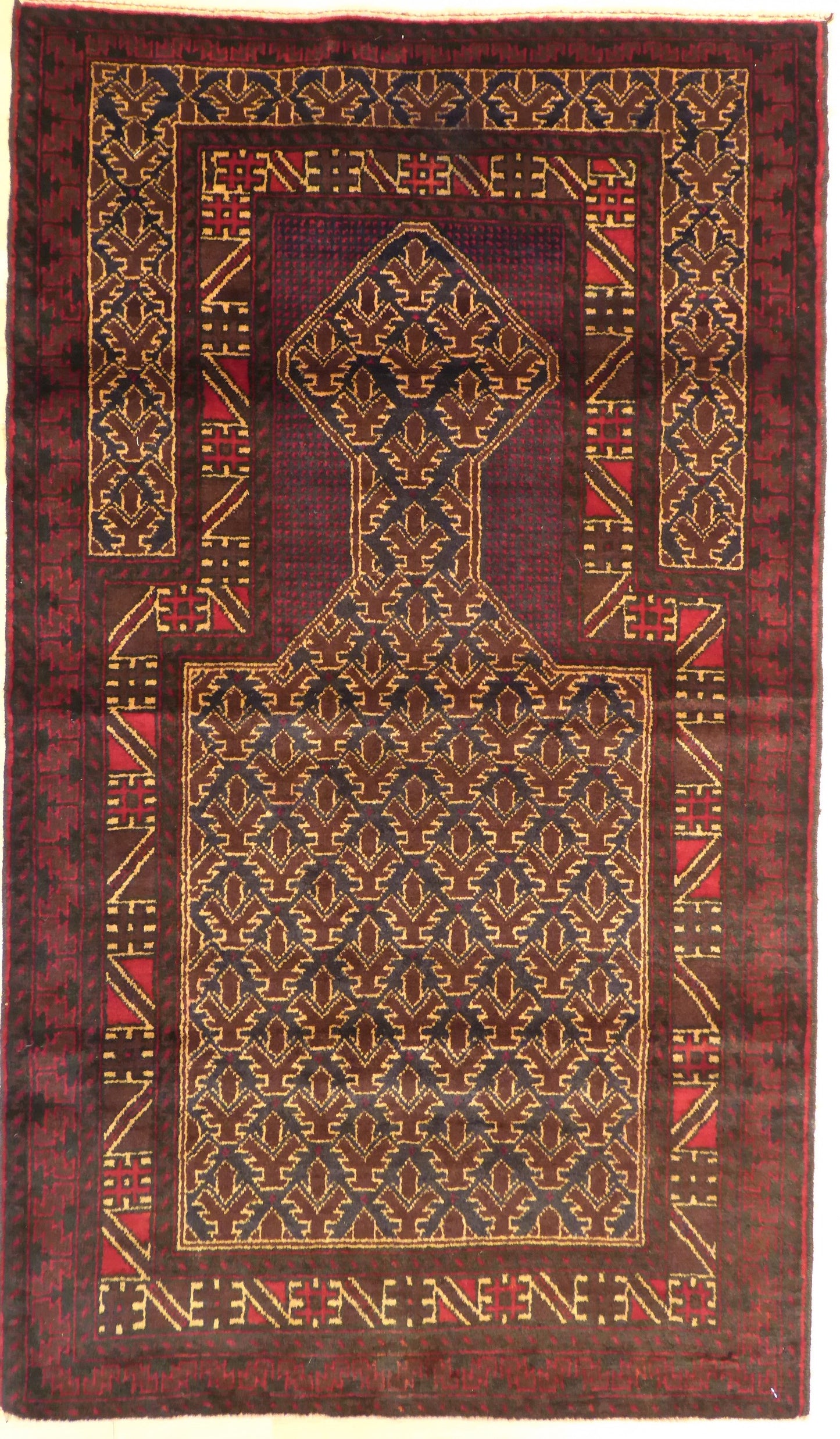 Fine Bedetæppe Afghan 142x80 cm