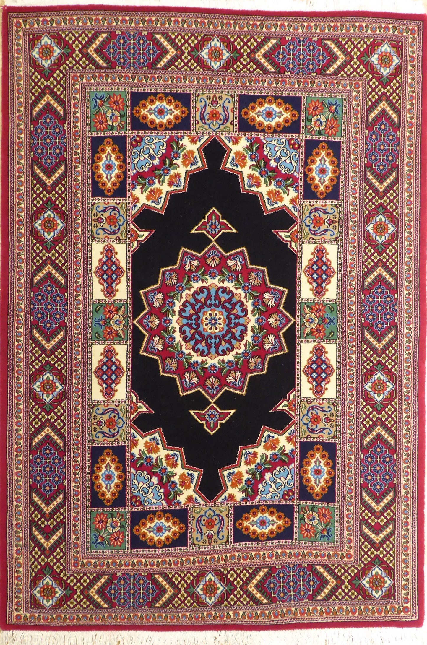 Persisk Ghom tæppe 154x106 cm