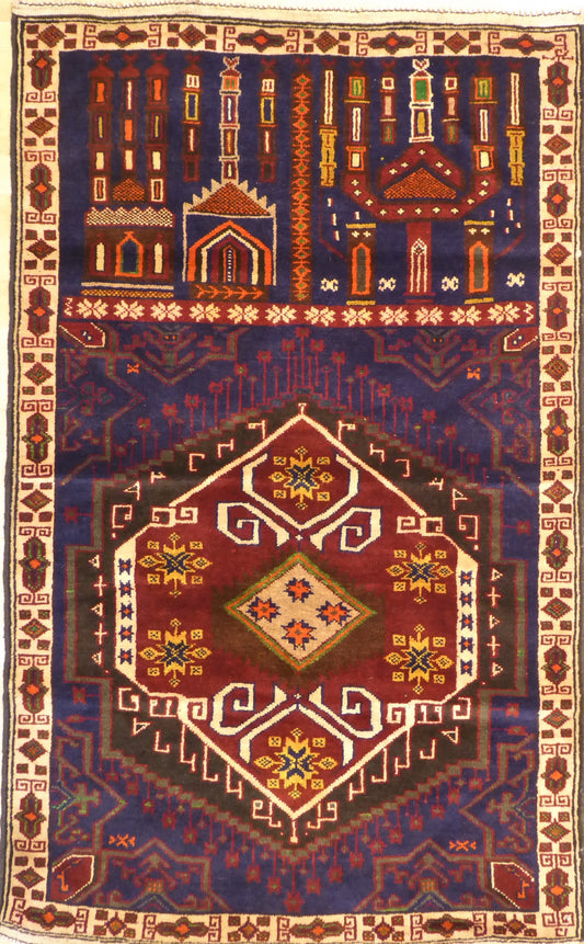 Bedetæppe Afghan 140x80 cm